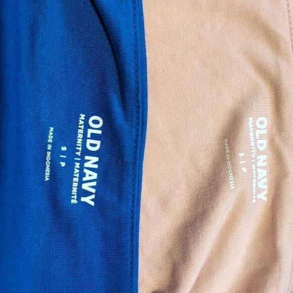 Set of Two maternity bodysuits blue and blush sz s - Picture 2 of 3